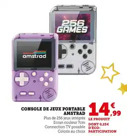 Hyper U Amstrad console de jeux portable offre
