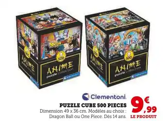 Hyper U Clementoni puzzle cube 500 pieces offre