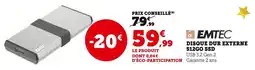 Hyper U Emtec disque dur externe 512go ssd offre