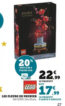 Hyper U Lego les fleurs de prunier offre