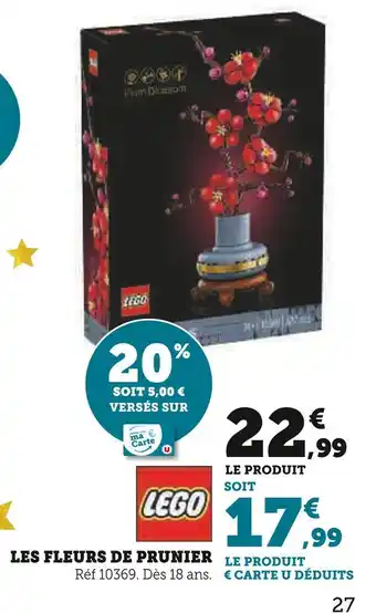Hyper U Lego les fleurs de prunier offre