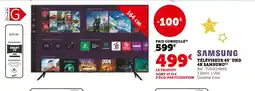 Hyper U Samsung téléviseur 65 uhd 4k offre