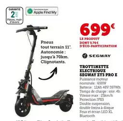 Hyper U Trottinette électrique zt3 pro e offre