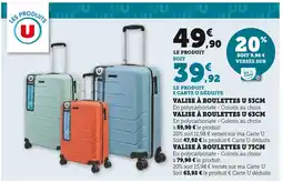 Hyper U U valise à roulettes 53cm offre