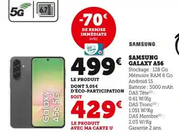 Hyper U Samsung galaxy a56 offre