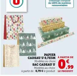 Hyper U U papier cadeau offre
