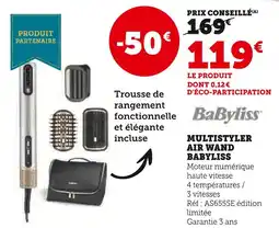 Hyper U Babyliss multistyler air wand offre