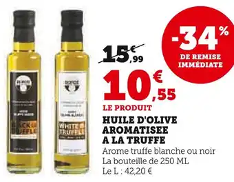 Super U Huile d'olive aromatisée à la truffe offre