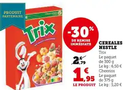 Super U Nestle cereales offre