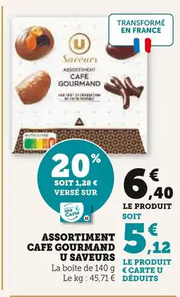 Super U U saveurs assortiment cafe gourmand offre