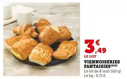 Super U Viennoiseries fantaisies offre