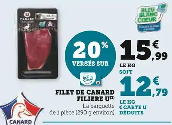 Super U Filière u filet de canard offre