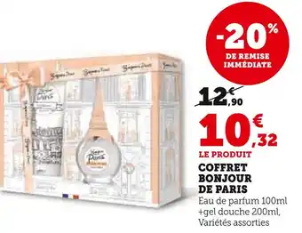 Super U Coffret bonjour de paris offre