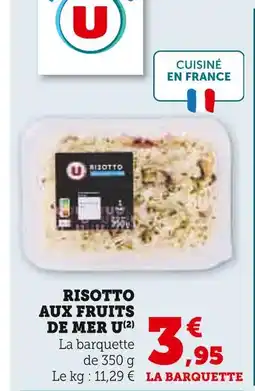 Super U U risotto aux fruits de mer offre