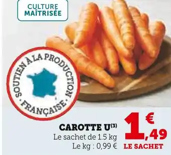 Super U U carotte offre