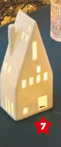 Super U Maison ceramique led 8,5 x 5 x 11,5 cm offre