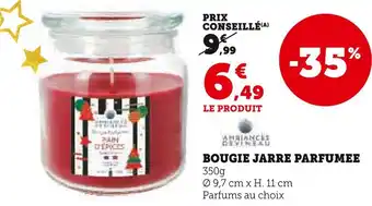 Super U Bougie jarre parfumée offre