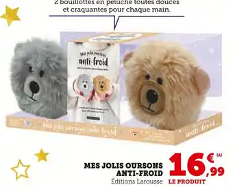 Super U Mes jolis oursons anti-froid offre