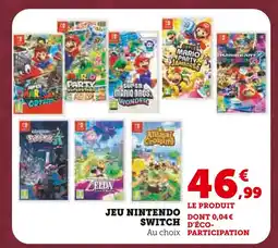 Super U Jeu nintendo switch offre