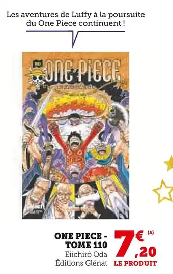 Super U One piece - tome 110 offre