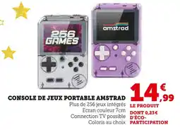 Super U Amstrad console de jeux portable offre