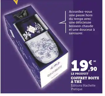 Super U Coffret boîte à thé offre