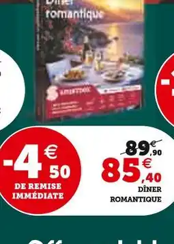 Super U Smartbox dîner romantique offre