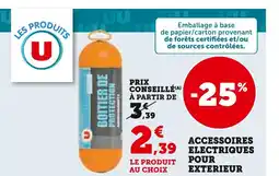 Super U U accessoires electriques pour exterieur offre