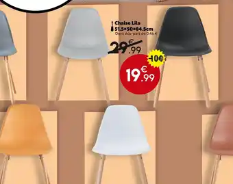 Maxi Bazar Lila chaise offre