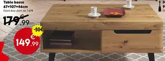 Maxi Bazar Table basse offre
