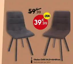 Maxi Bazar Chaise chilli offre