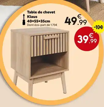 Maxi Bazar Table de chevet klaus offre