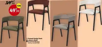 Maxi Bazar Fauteuil design scott velours côtelé offre