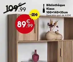 Maxi Bazar Bibliothèque klaus offre