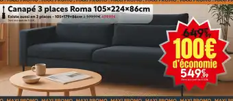 Maxi Bazar Canapé 3 places roma offre