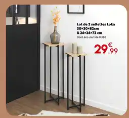 Maxi Bazar Lot de 2 sellettes loka offre