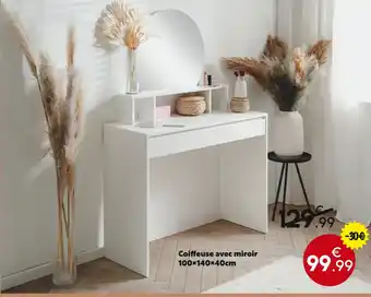 Maxi Bazar Coiffeuse avec miroir offre