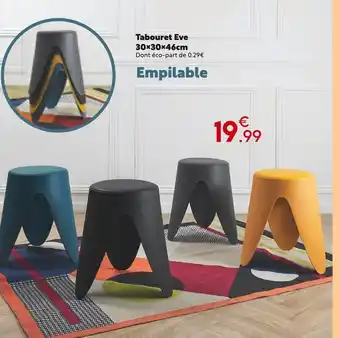 Maxi Bazar Tabouret eve offre