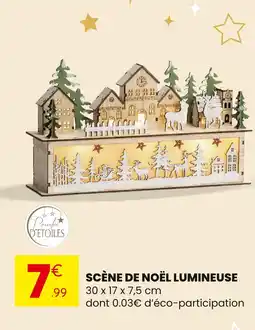 Stokomani Porche d'etoiles scène de noël lumineuse offre