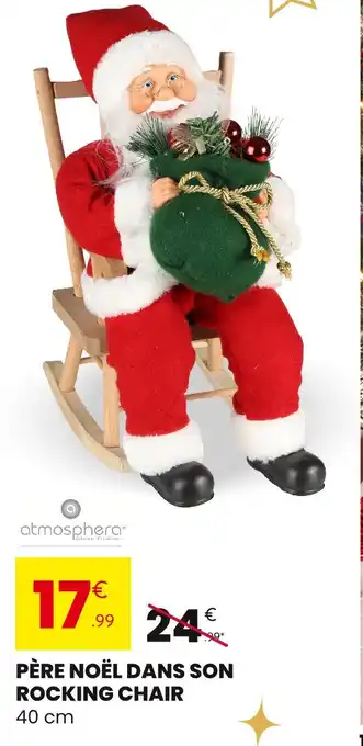 Stokomani Atmosphero père noël dans son rocking chair offre