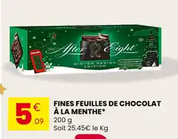 Stokomani Nestlé fines feuilles de chocolat à la menthe offre