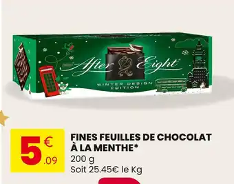 Stokomani Nestlé fines feuilles de chocolat à la menthe offre