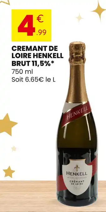 Stokomani Henkell crémant de loire brut 11,5% offre