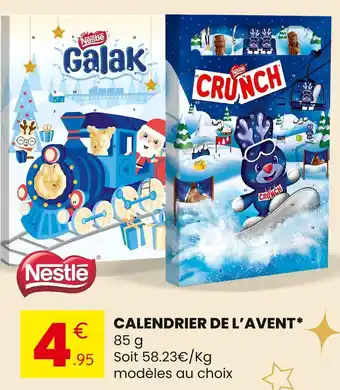Stokomani Nestle calendrier de l'avent offre