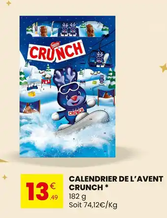Stokomani Nestlé calendrier de l'avent crunch offre
