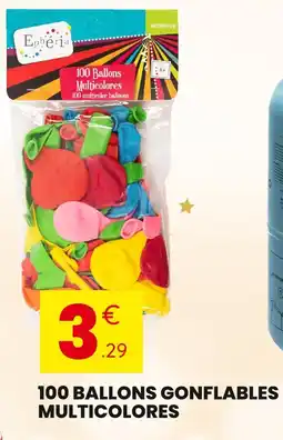 Stokomani 100 ballons multicolores offre