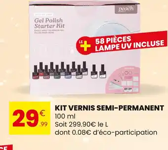 Stokomani Peach beauty kit vernis semi-permanent offre