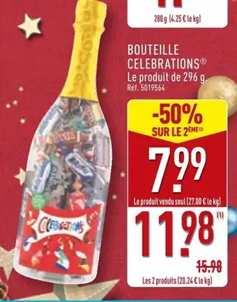 ALDI Celebrations bouteille celebrations offre