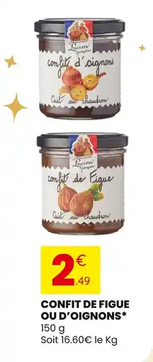 Stokomani Lucien geogelin confit de figue ou d’oignons offre