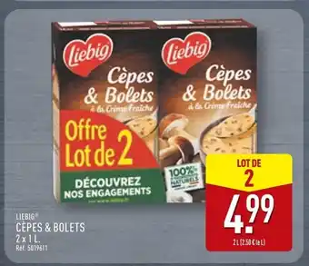 ALDI Liebig cèpes & bolets à la crème fraîche offre